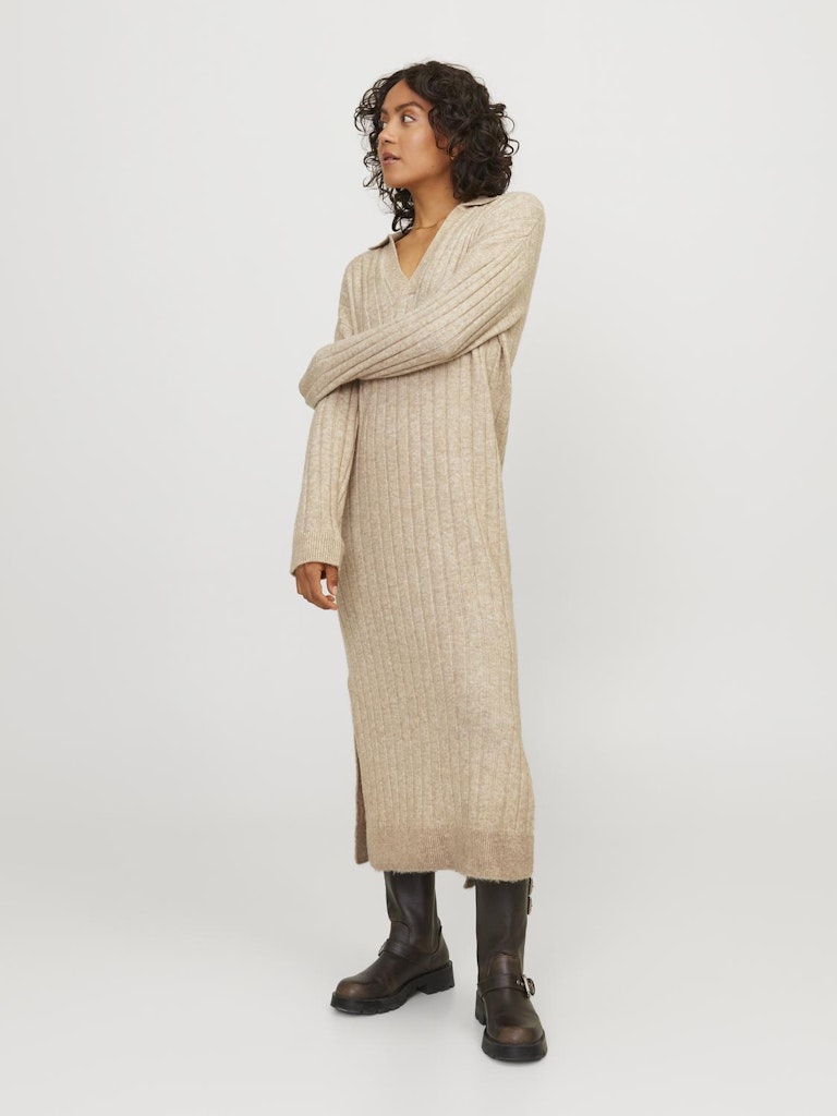 Jurken - Jxozzy Diverse Polo Neck Dress Knit van JJXX