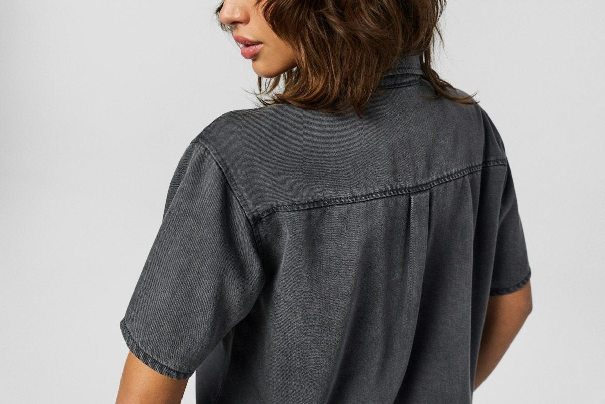 Shirts - Jxpaulina Ss Tencel Denim Shirt van JJXX