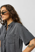 Shirts - Jxpaulina Ss Tencel Denim Shirt van JJXX