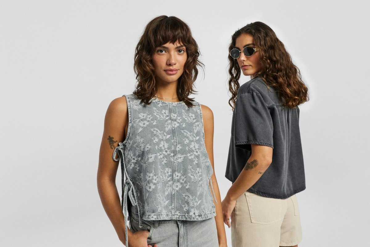 Shirts - Jxpaulina Ss Tencel Denim Shirt van JJXX