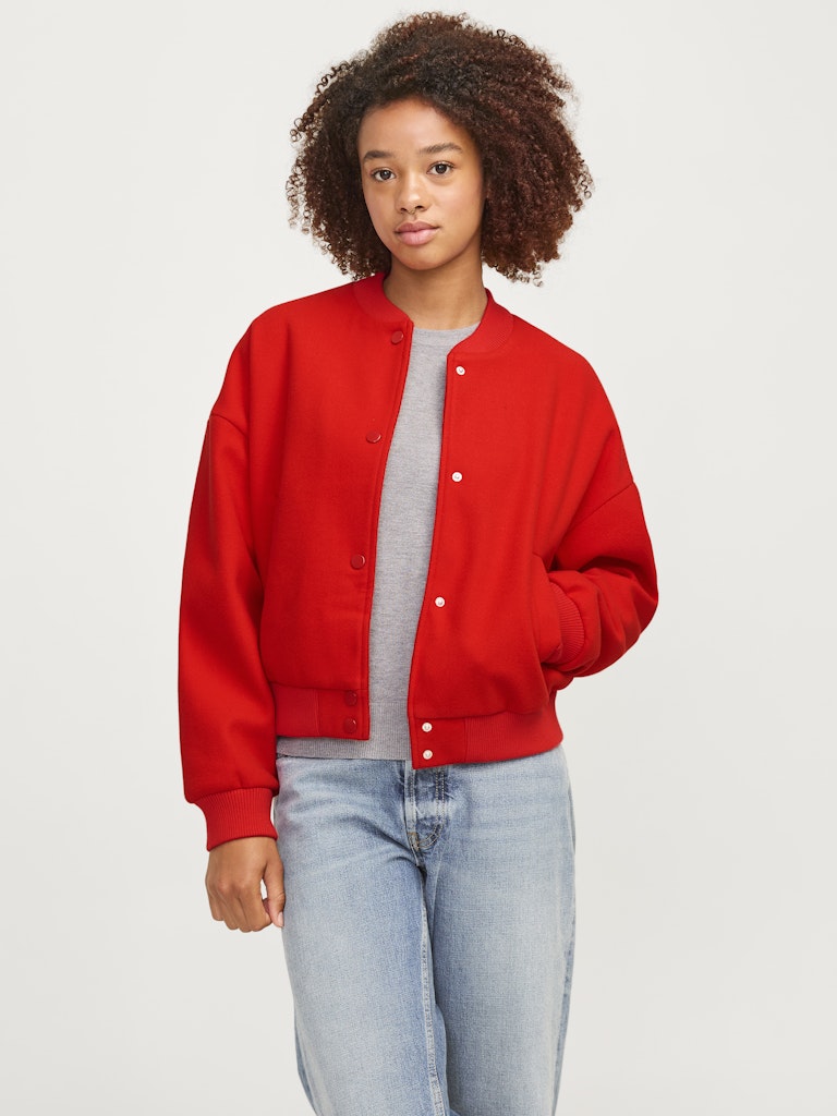 Fiery Red Jassen - Jxsara Bomber Jacket van JJXX