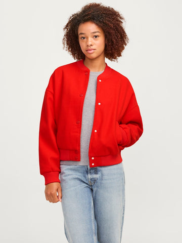 Fiery Red Jassen - Jxsara Bomber Jacket van JJXX