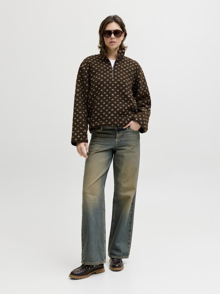 Jassen - Jxvera Half Zip Teddy Jacket van JJXX