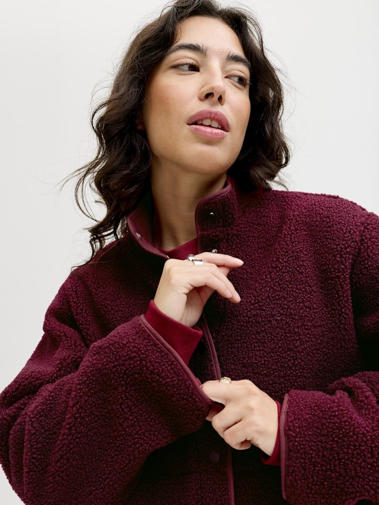 Cabernet Jassen - Jxvera Teddy Jacket van JJXX