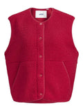 Scarlet Sage Jassen - Jxvera Teddy Vest SS26 van JJXX