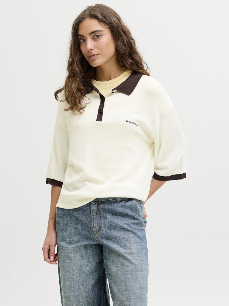 40% Jxvilda Ss Polo Knit van JJXX – Pulls voor dames | Meisjes Brugge