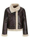 Jassen - Jxyolanda Pu Shearling Jacket van JJXX