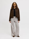 Feather gray Broeken - Jxzoe Fika Wide Hw Pants van JJXX