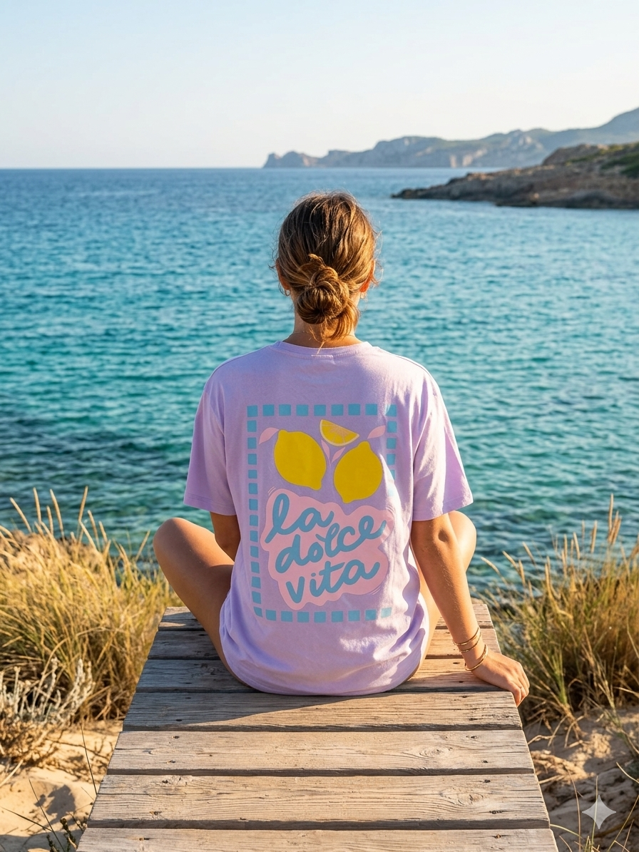 La Dolce Vita Lemon T-shirt – T-shirts voor dames in kleur | Meisjes