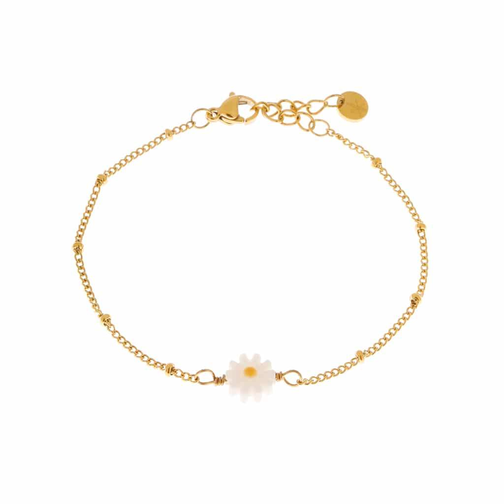 Daisy bracelet gold K.SA.140.1 Juwelen - Label Kiki Armbandje van Label Kiki