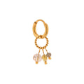 Twisted stones hoop gold K.SH.143.1 Juwelen - Label Kiki oorbel (per stuk) van Label Kiki