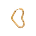 First love hoop gold XX Juwelen - Label Kiki oorbel (per stuk) van Label Kiki