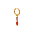 Terra red hoop gold K.SH.22.1 Juwelen - Label Kiki oorbel (per stuk) van Label Kiki