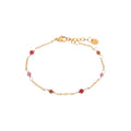 Dottie ruby bracelet gold K.SA.202.1 Juwelen - Label Kiki Armbandje van Label Kiki