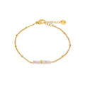 Marble tube bracelet gold K.SA.89.1 Juwelen - Label Kiki Armbandje van Label Kiki