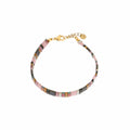 Searis purple bracelet gold xx Juwelen - Label Kiki Armbandje van Label Kiki