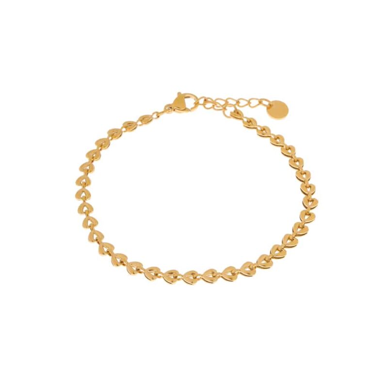 Baby shell bracelet gold K.SA.215.1 Juwelen - Label Kiki Armbandje van Label Kiki