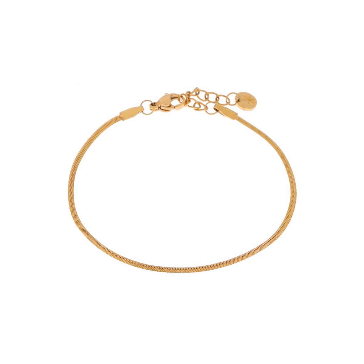 Baby smooth snake bracelet gold K.SA.108.1 Juwelen - Label Kiki Armbandje van Label Kiki