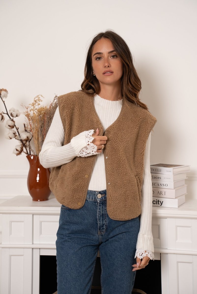 Lara Teddy Vest 4 van Meisjes – Cardigans voor dames | Meisjes Brugge