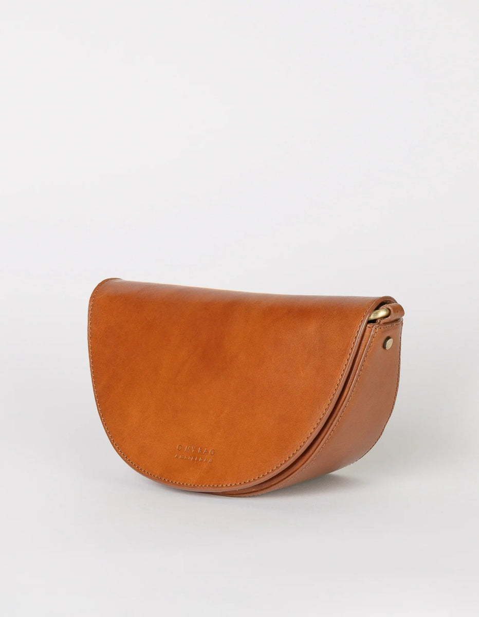LAURA Cognac Classic Leather van O My Bag – Handtassen voor dames | Meisjes Brugge