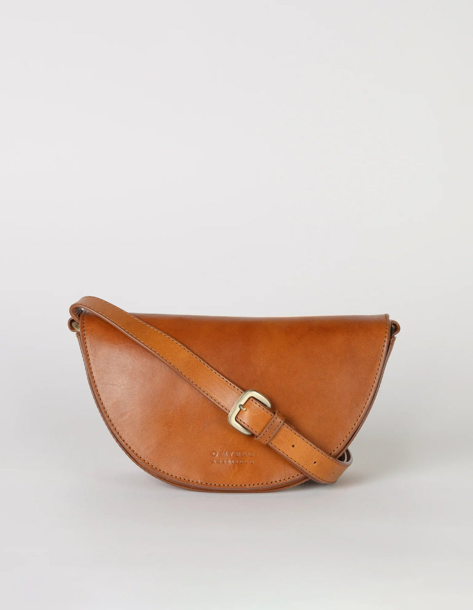 LAURA Cognac Classic Leather van O My Bag – Handtassen voor dames | Meisjes Brugge