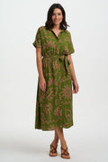 Leigh Midi Shirt Dress - SS26 van Sugarhill Boutique – Jurken voor dames | Meisjes Brugge
