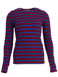 dark red blue one size Tops - Lulu striped longsleeve van Meisjes