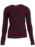 dark red green one size Tops - Lulu striped longsleeve van Meisjes