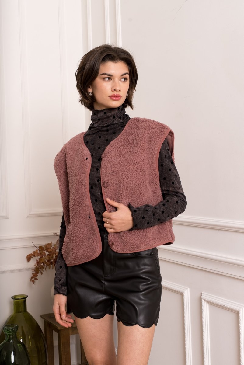 Mélisande Teddy debardeur – Jassen voor dames in kleur | Meisjes