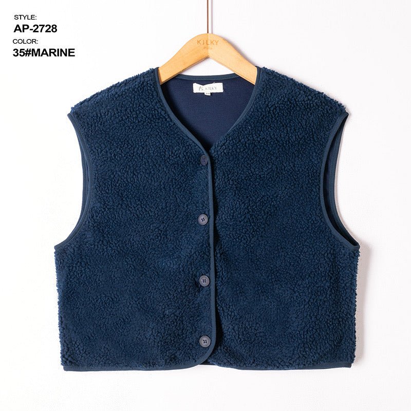 bordeaux Jassen - Mélisande Teddy debardeur van Kilky