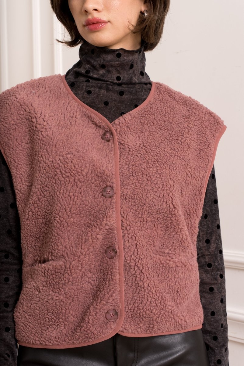 Mélisande Teddy debardeur – Jassen voor dames in kleur | Meisjes