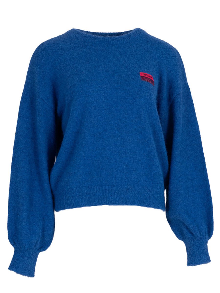 cobalt blue Pulls - Mieke Patch pull van Meisjes