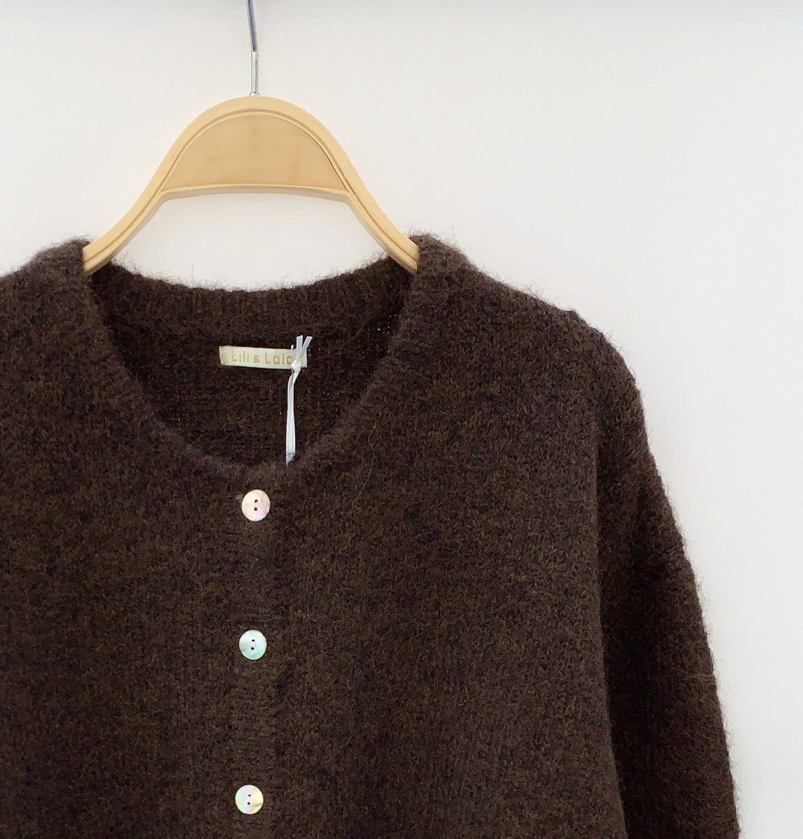 marron One Size Cardigans - Mila Cardigan van Lili & Lala