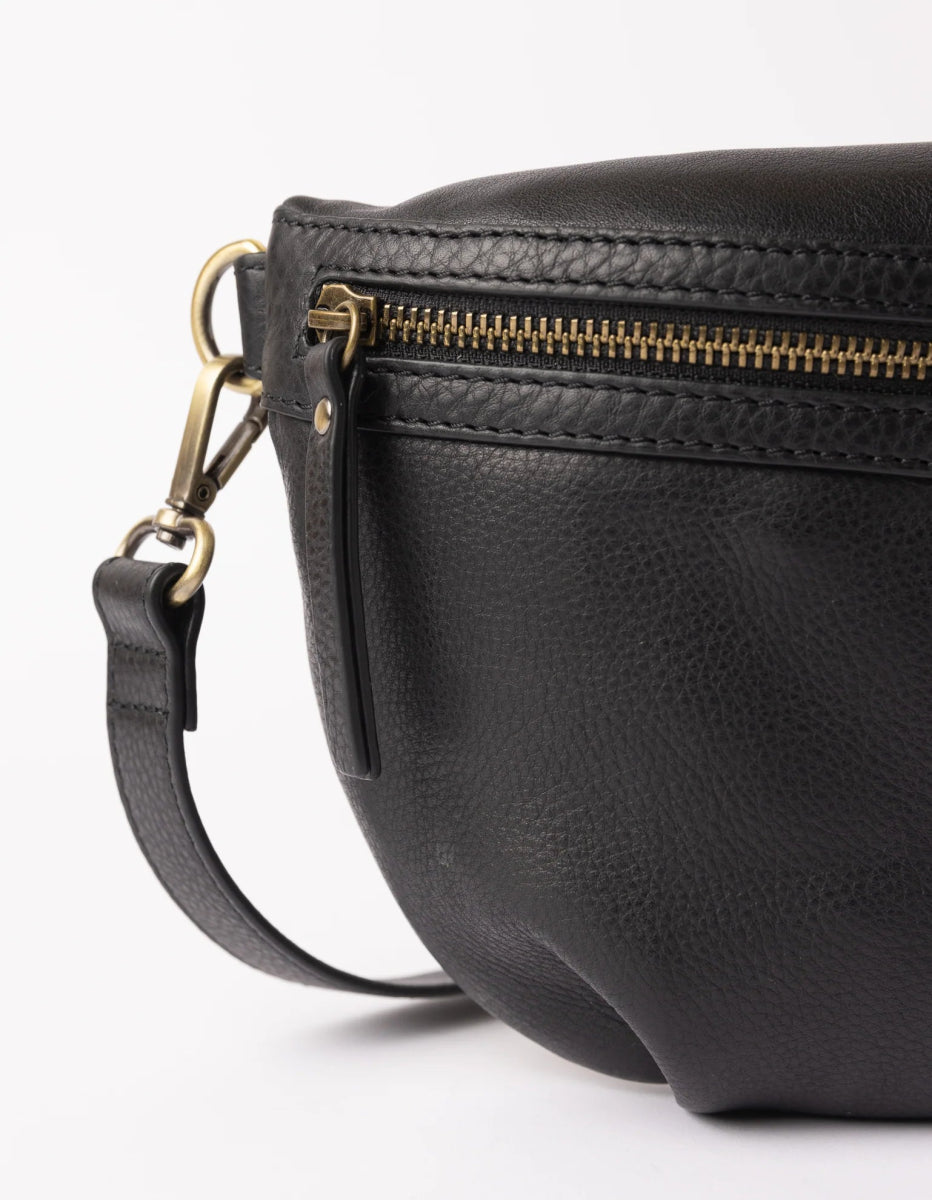 Handtassen - MILO Black Soft Grain Leather van O My Bag