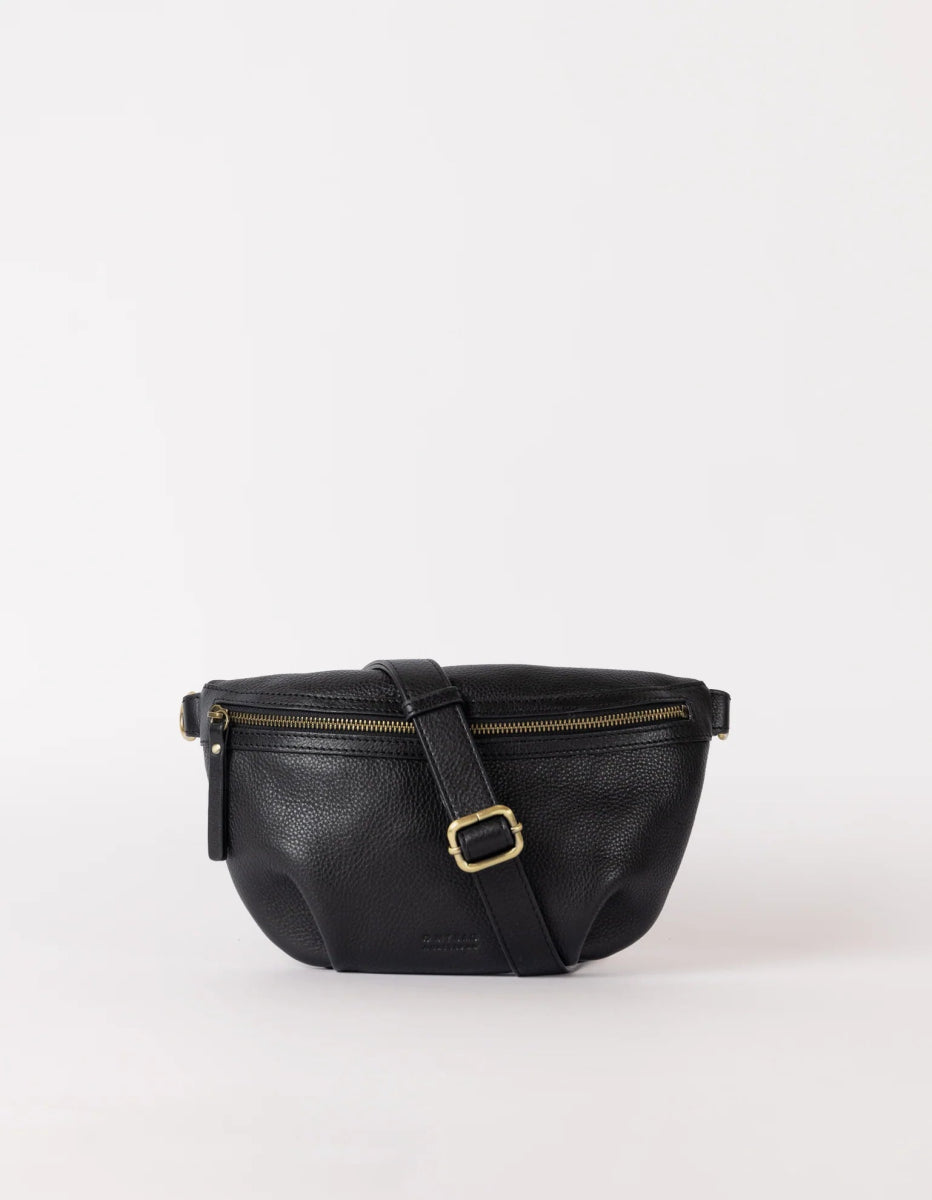 Handtassen - MILO Black Soft Grain Leather van O My Bag