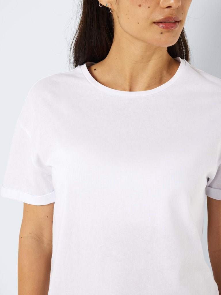 Bright White T-shirts - Nmbrandy S/S Top Noos van noisy may