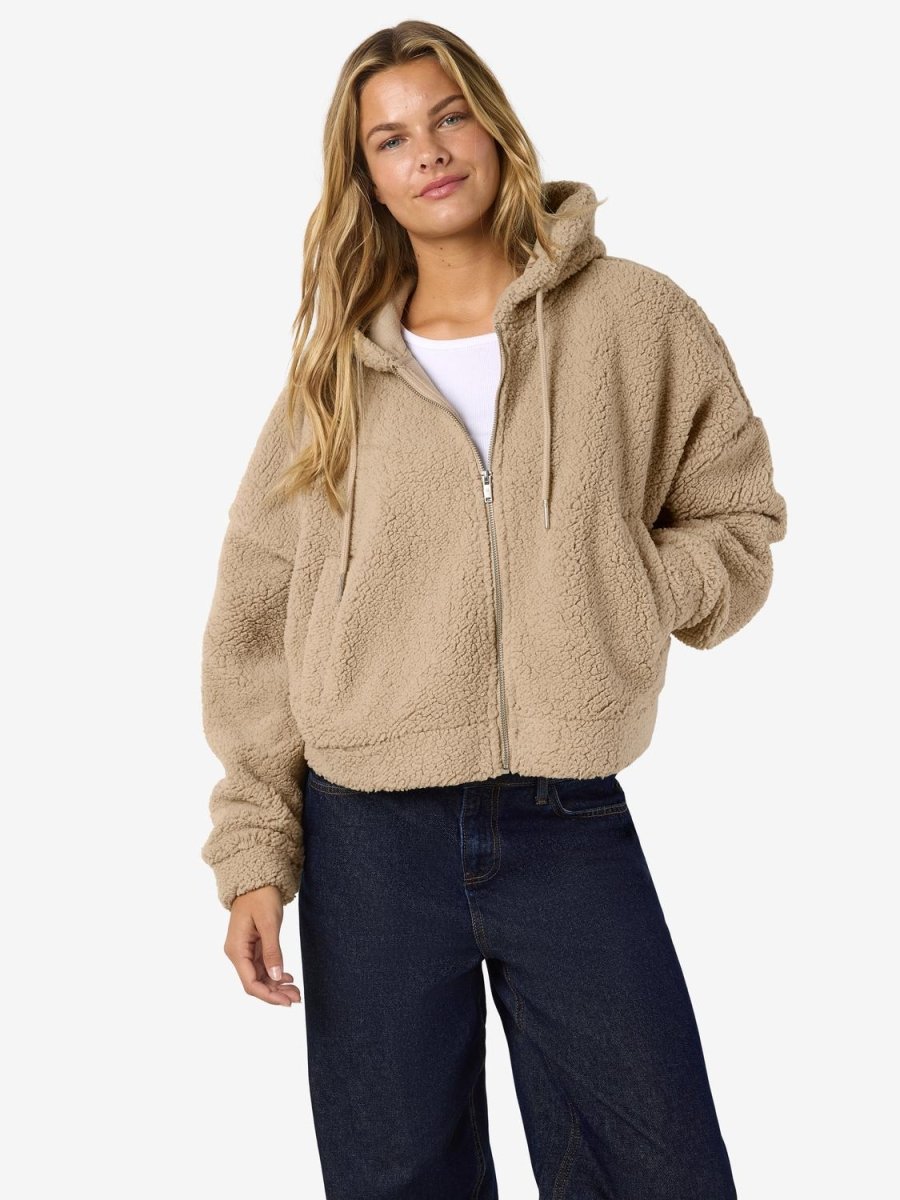 Nmcuddle Crop Hood Jacket van noisy may – Jassen voor dames | Meisjes Brugge