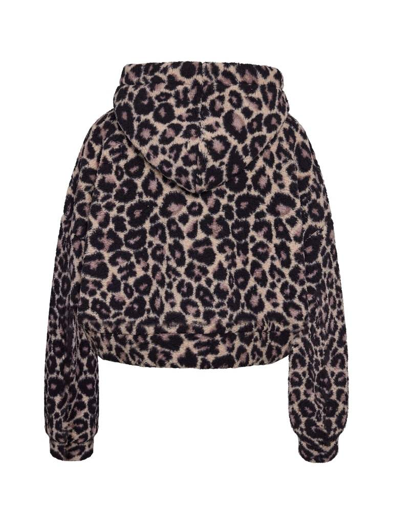 Nmcuddle Crop Hood Leo Jacket – Jassen voor dames in kleur | Meisjes