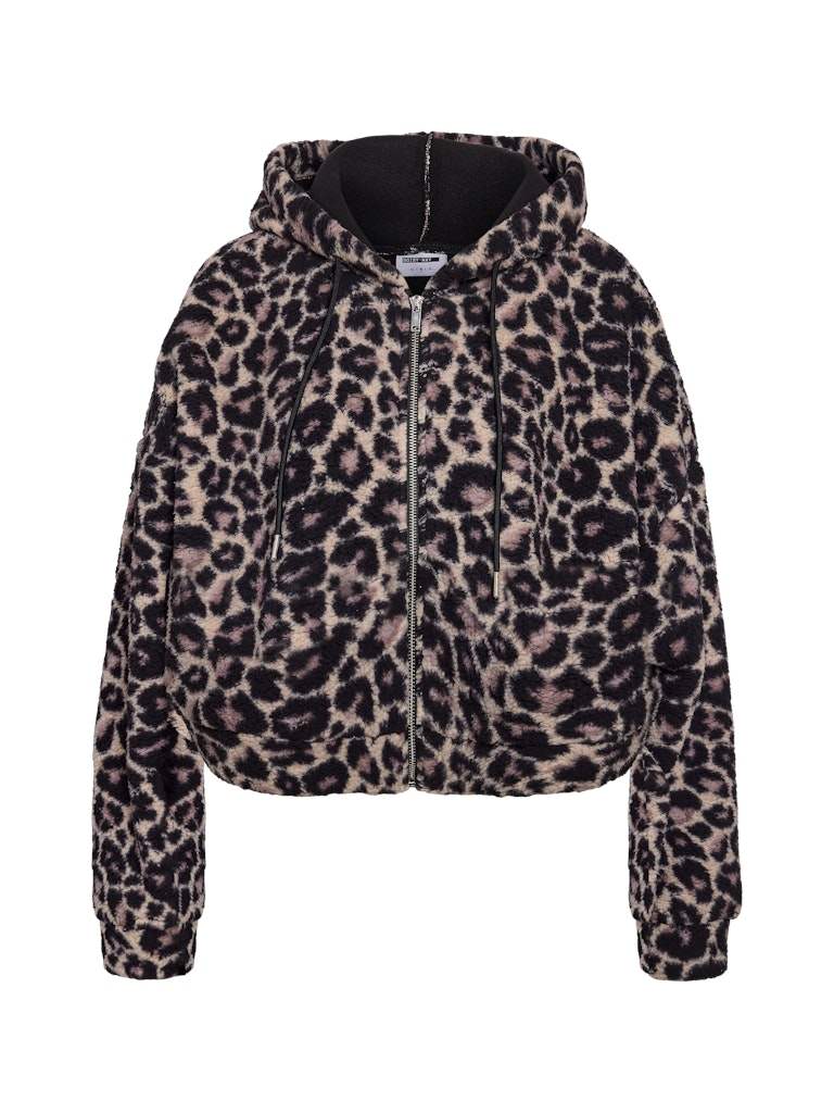 Nmcuddle Crop Hood Leo Jacket – Jassen voor dames in kleur | Meisjes