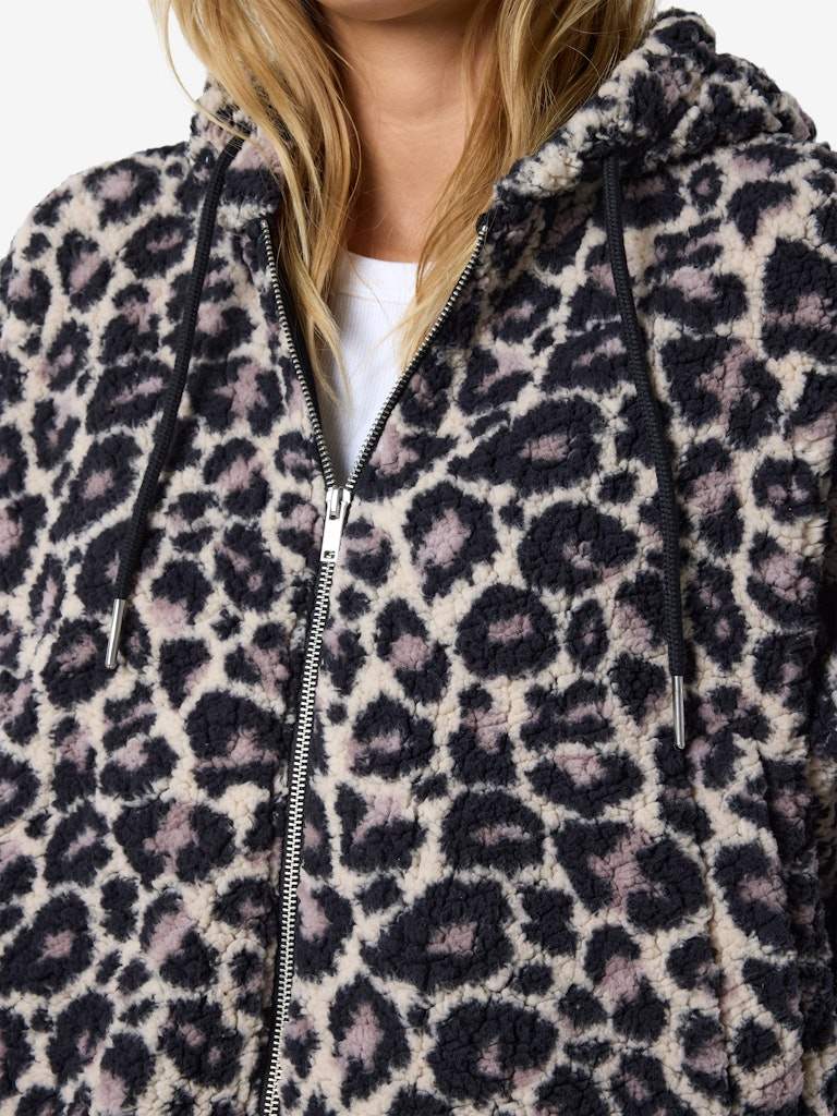 Nmcuddle Crop Hood Leo Jacket – Jassen voor dames in kleur | Meisjes