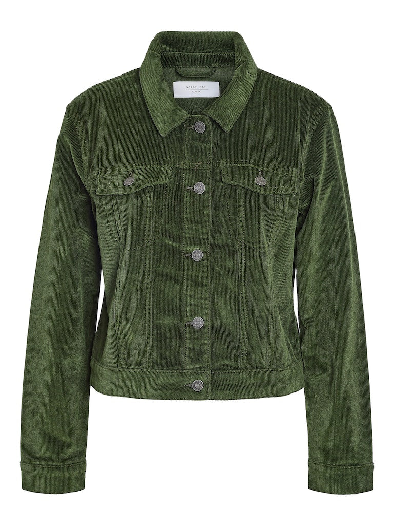 Kombu Green Jassen - Nmdebra L/S Corduroy Jacket Noos van noisy may