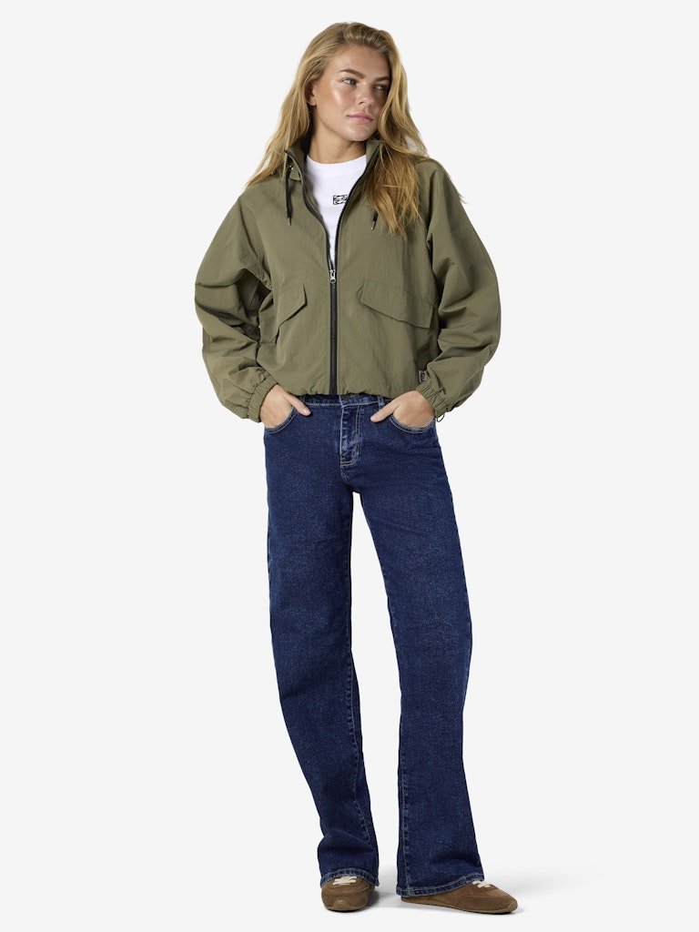 Kalamata-Black Jassen - Nmflash Crop Hood Jacket van noisy may