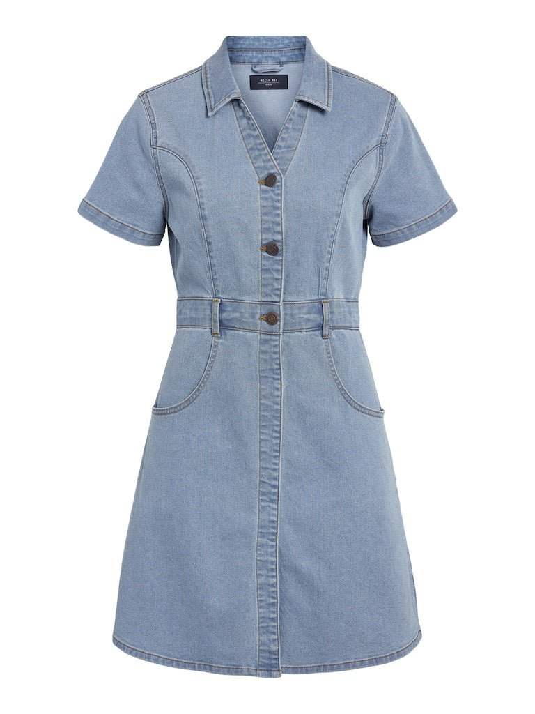 Jurken Nmkendra S/L Slim Shirt Dress Vi375Lb van noisy may