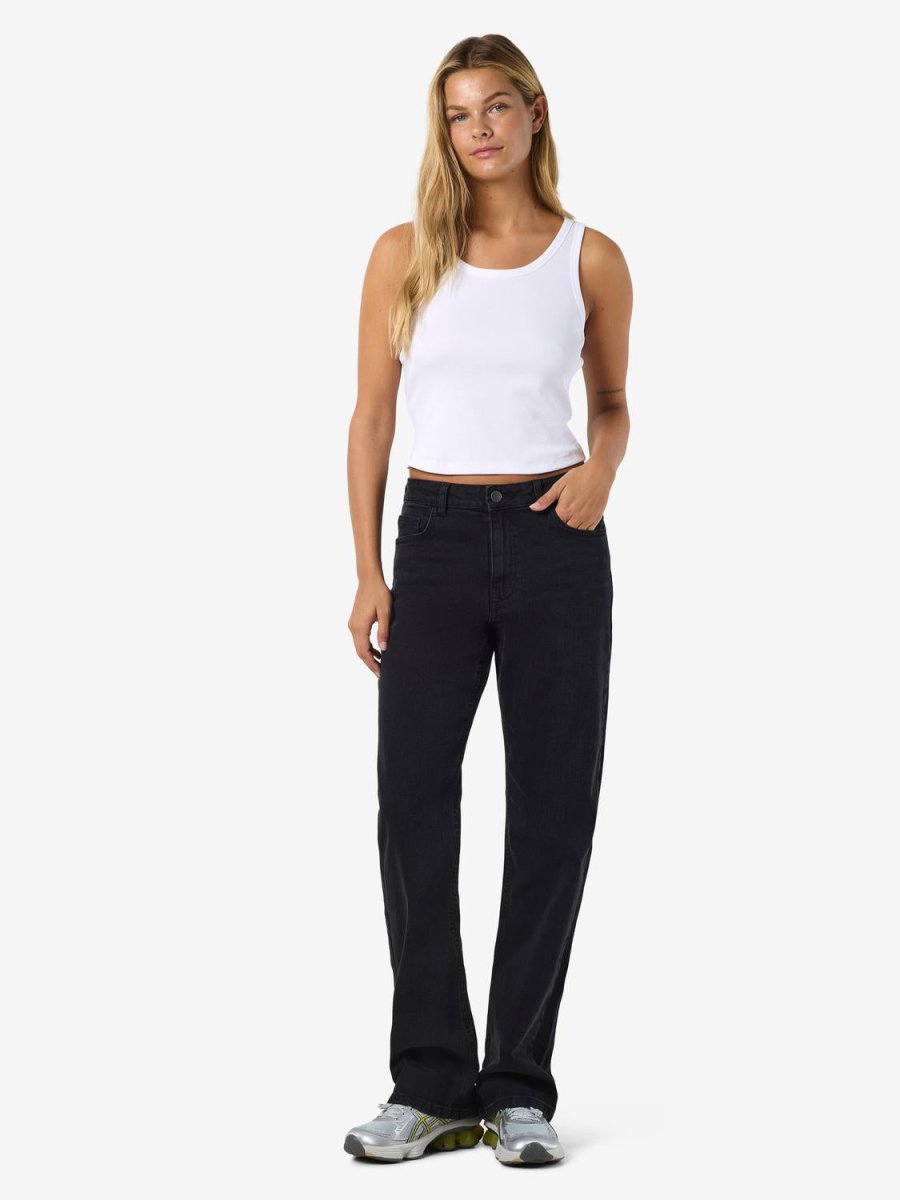 Nmmonica Hw Straight Jean Black Noos van noisy may – Jeans voor dames | Meisjes Brugge