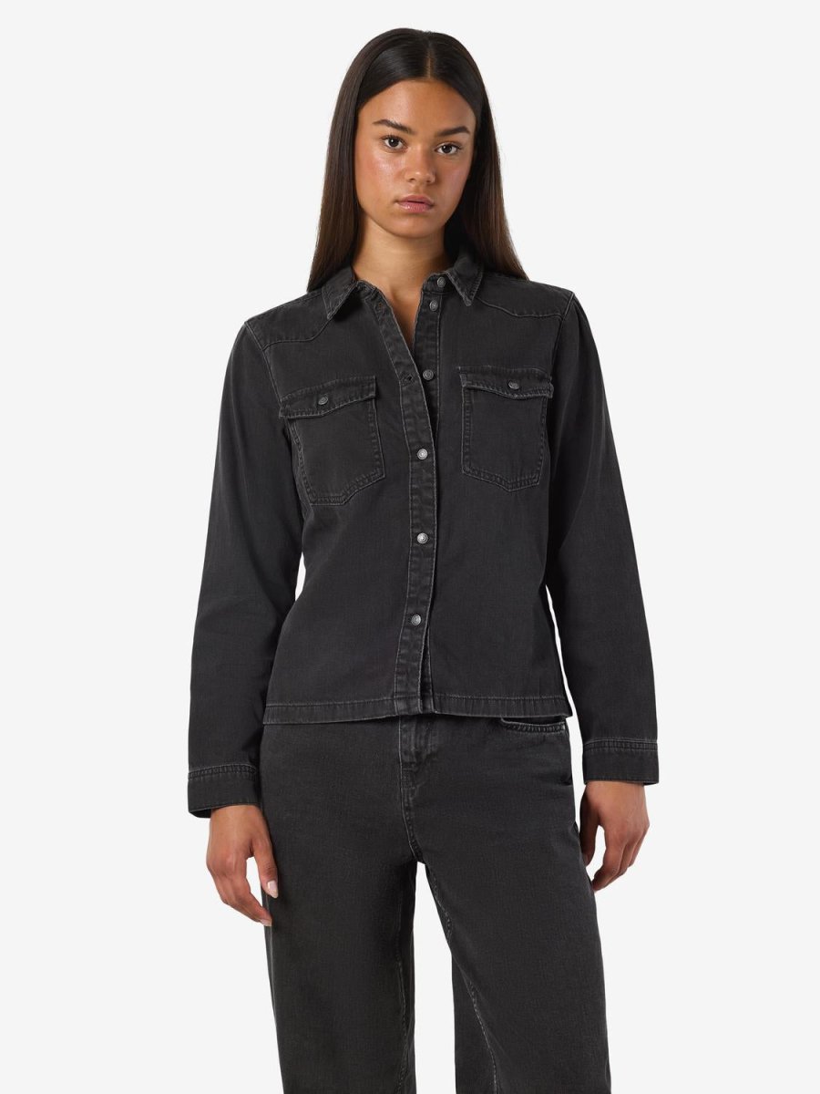 Nmnew Signe L/S Denim Shirt Vi001Bl Noos van noisy may – Shirts voor dames | Meisjes Brugge