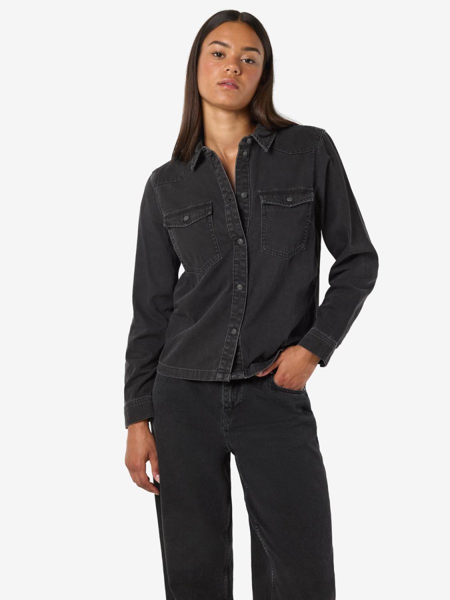 Nmnew Signe L/S Denim Shirt Vi001Bl Noos van noisy may – Shirts voor dames | Meisjes Brugge
