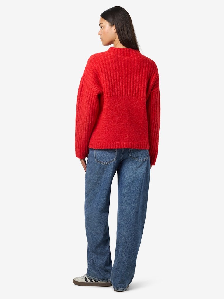 Nmnyla L/S Loose High Neck Knit van noisy may – Pulls voor dames | Meisjes Brugge