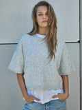 Nmsmilla S/S Cable Knit Top Noos van noisy may – Pulls voor dames | Meisjes Brugge