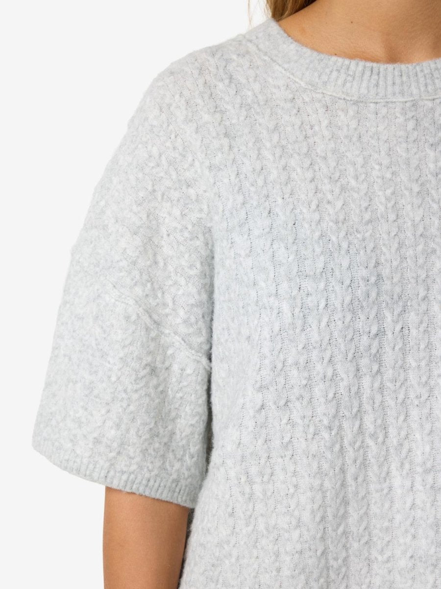 Nmsmilla S/S Cable Knit Top Noos van noisy may – Pulls voor dames | Meisjes Brugge