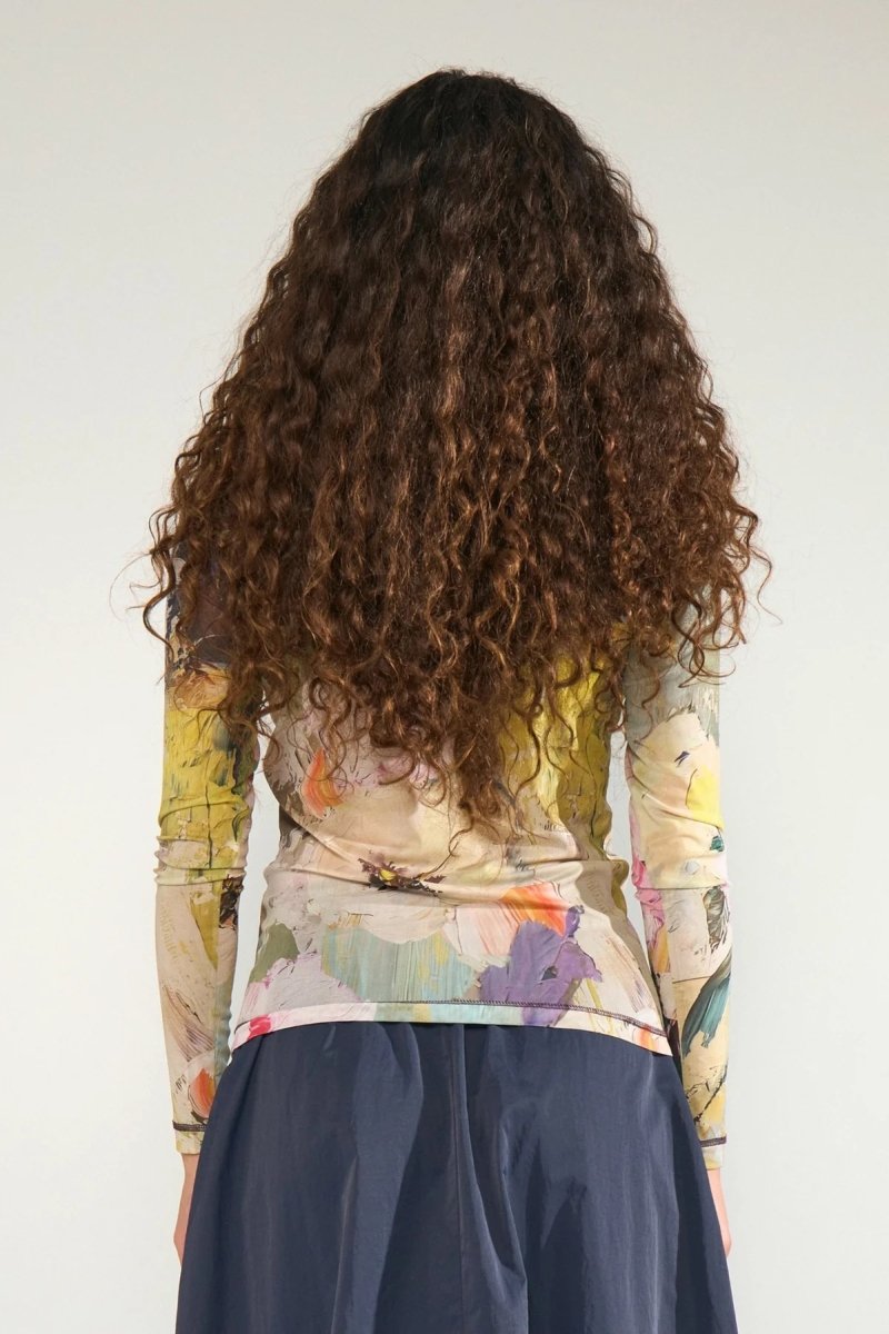 Nualmia Ls Mesh Top van Numph – Tops voor dames | Meisjes Brugge